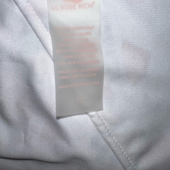 As Rose Rich Girls Swimsuit Ruffle One Piece Bathing Suit-skulls n roses - Picture 3 of 4